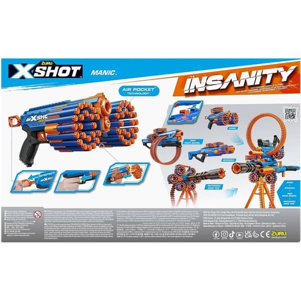 Pistol med Pilar X-Shot Insanity- Manic