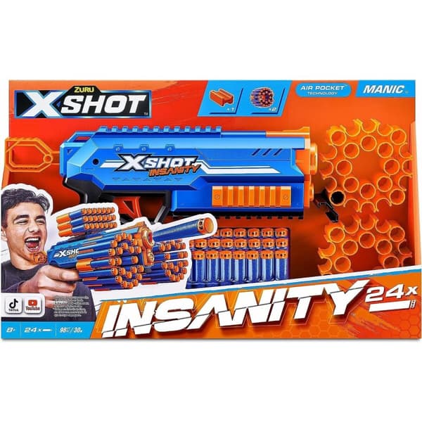 Pistol med Pilar X-Shot Insanity- Manic