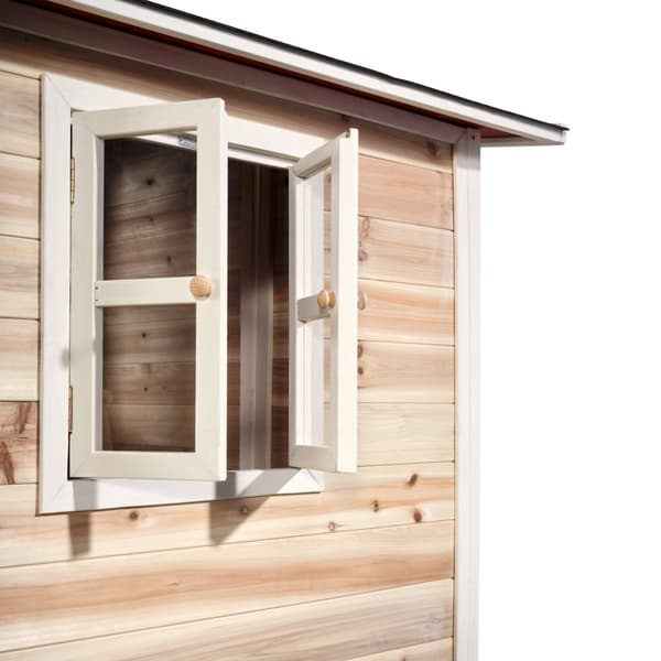 EXIT Loft 350 legehus i træ - naturfarvet
