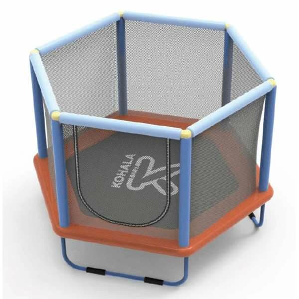 Junior Trampoline med Sikkerhetsnett Ociotrends 140 X 110 CM