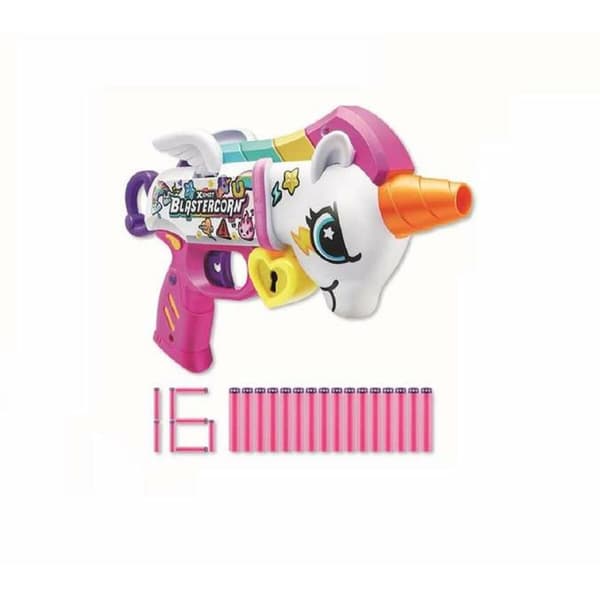 Pistol med Pilar Zuru X-Shot Blastercorn Unicorn