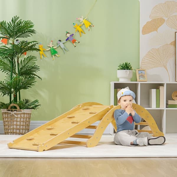 Klätterställning Set, 168x49.5x39.5 cm, Naturträ