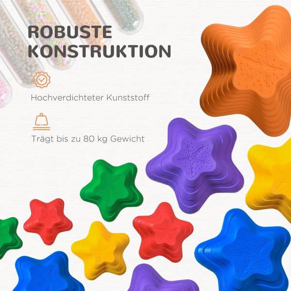 Staplingsleksak, 23x23x4 cm, 33x33x7.5 cm, 36.5x36.5x16 cm, 40.5x40.5x20 cm, Flerfärgad