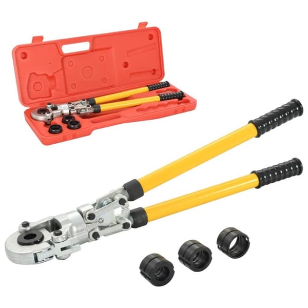 vidaXL Hydraulisk krympetang 16-20-26-32 mm