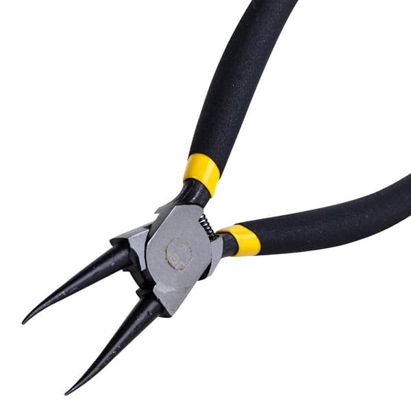 Straight Interior Circlip Pliers 7" Deli Tools EDL0341 (black)