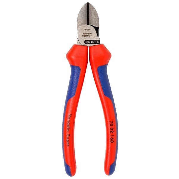 Knipex Cutter Atramentiseret Poleret Diagonal 160 Mm Rød