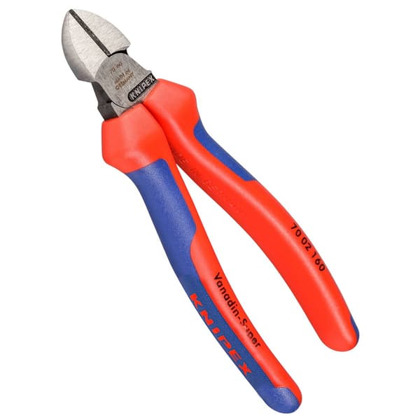 Knipex Cutter Atramentiseret Poleret Diagonal 160 Mm Rød