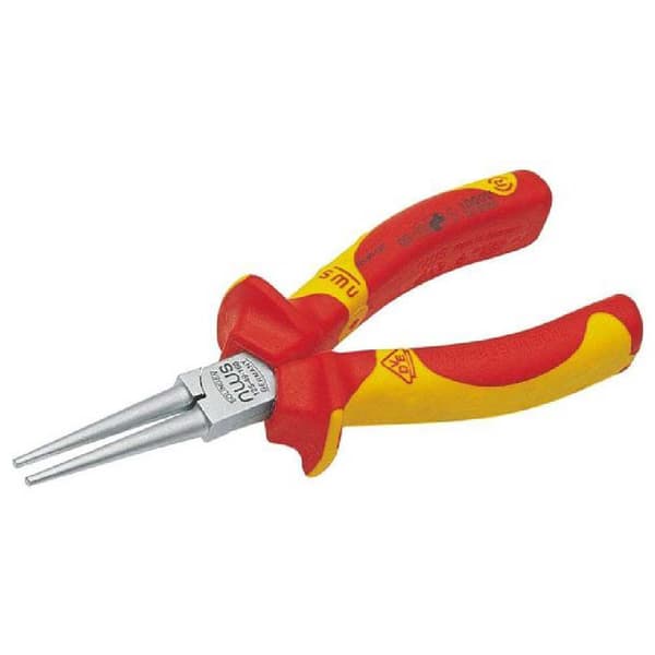 Nws Rundnæsetang Serie 49 Vde 160 Mm Rød