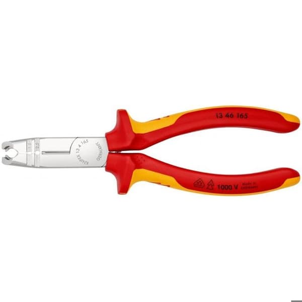 KNIPEX avisoleringstång - 1346165 - För alla typer av runda kablar - Lutande mantelskärare