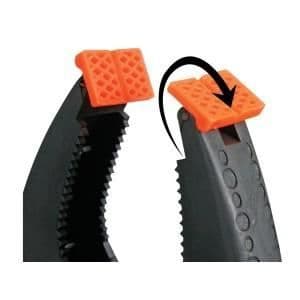 PVC 2,5 limtång - 6 st - Svart - Fjäder - Stöttålig nylon och glasfiber