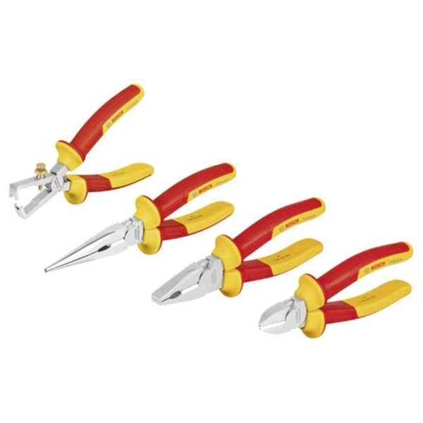 Tångsats - BOSCH PROFESSIONAL - 1600A02NG1 - Isolerad - 4 delar - Testad upp till 10 000 volt