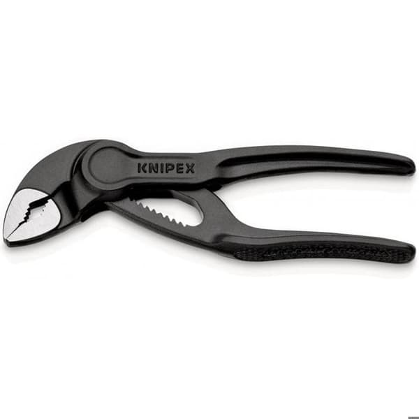 Multigriptång - KNIPEX - COBRA XS 100 mm - Exakt enhandsjustering - Svart
