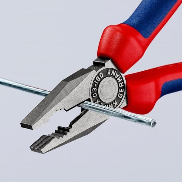 Universaltång - KNIPEX - 0302180 - polerad - bi-material - 180 mm
