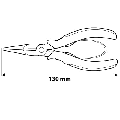 Precisions plattång 130 mm