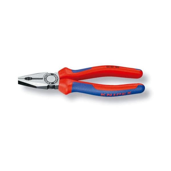 Universaltång - KNIPEX - 0302180 - polerad - bi-material - 180 mm