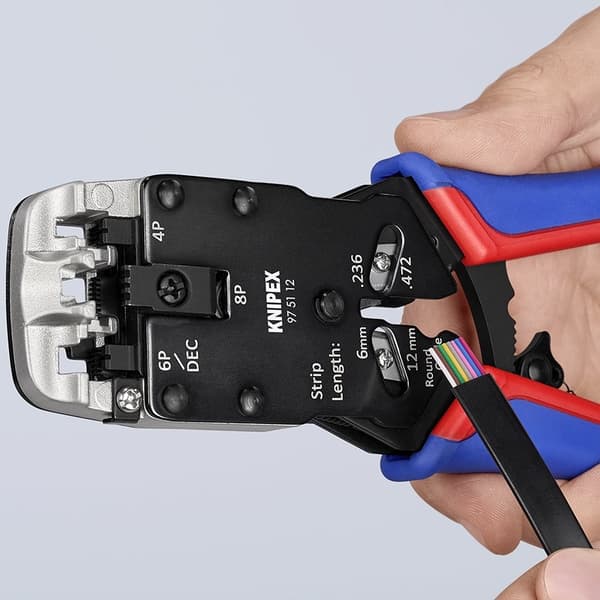 Tång, krympverktyg för krympning av telefonkontakter KNIPEX 97 51 12