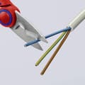 Miniatyrbild 2 av 4: KNIPEX Elektrikersax 190 mm - Röd - Kabelskärare - Bältespåse ingår