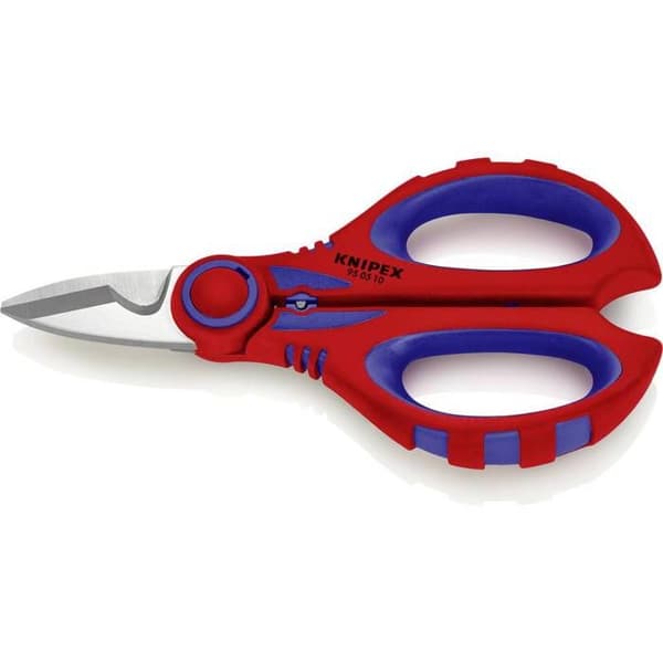 KNIPEX Elektrikersax 190 mm - Röd - Kabelskärare - Bältespåse ingår