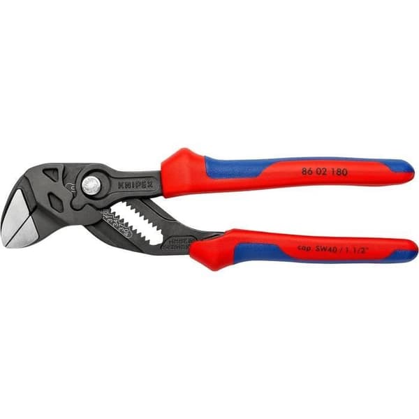 Knipex Nyckeltång grå bläckfärgad med tvåkomponentshandtag 180 mm