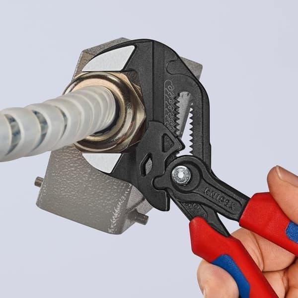Knipex Nyckeltång grå bläckfärgad med tvåkomponentshandtag 180 mm