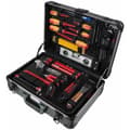 Miniatyrbild 2 av 3: KS TOOLS 128 st 1/4" + 1/2" Elektrikerverktygssats - Svart - Tångsats - Elskydd