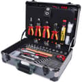 Miniatyrbild 1 av 3: KS TOOLS 128 st 1/4" + 1/2" Elektrikerverktygssats - Svart - Tångsats - Elskydd