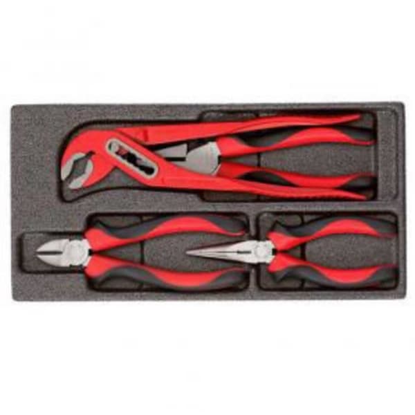 Tångset - Gedore RED - R22150018 - 4 delar - Krom-vanadinstål - Ergonomiskt handtag