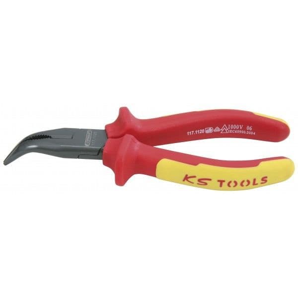 1000V KS isolerad halvrundtång - KSTOOLS - L150 mm - Tvåkomponentshandtag - Röd