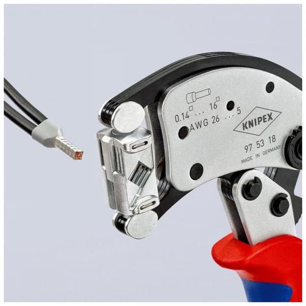 Twistor16 presstång - KNIPEX - Crimp - Röd - Kapacitet 0,14-16 qmm