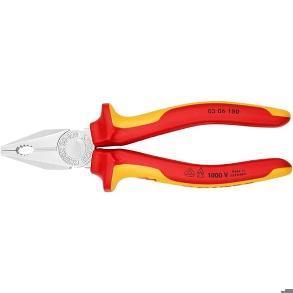 Set med 3 VDE Knipex tång - Tång - Röd - IEC 60900 DIN EN 60900 ASTM F1505 standarder - Typ 00 20 12