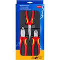Miniatyrbild 1 av 6: Set med 3 VDE Knipex tång - Tång - Röd - IEC 60900 DIN EN 60900 ASTM F1505 standarder - Typ 00 20 12