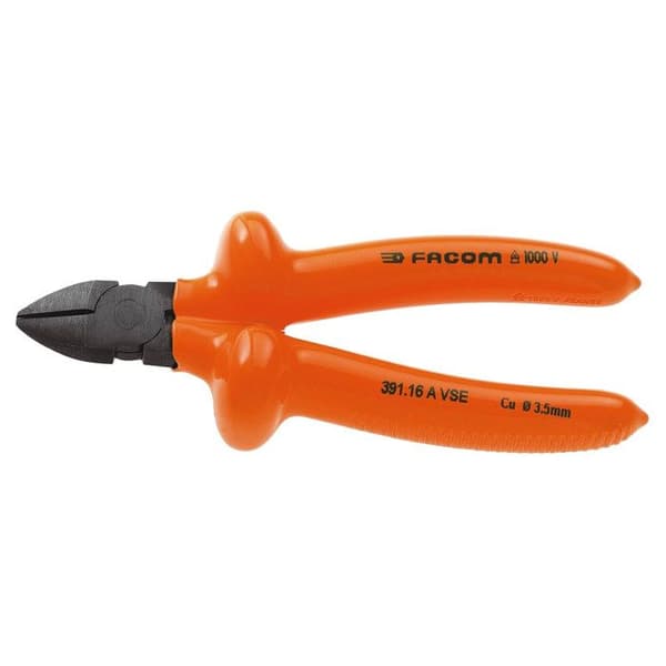Isolerad diagonal skärtång 1000V VSE 160mm - FACOM - 391.16AVSE