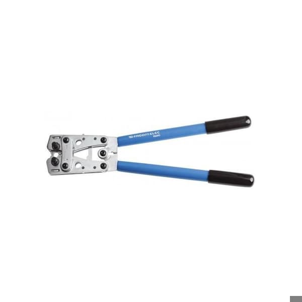 Crimptång med roterande stansar för rörformiga terminaler - FACOM - 986095 - Kapacitet 6 till 50 mm² - Stål - Blå