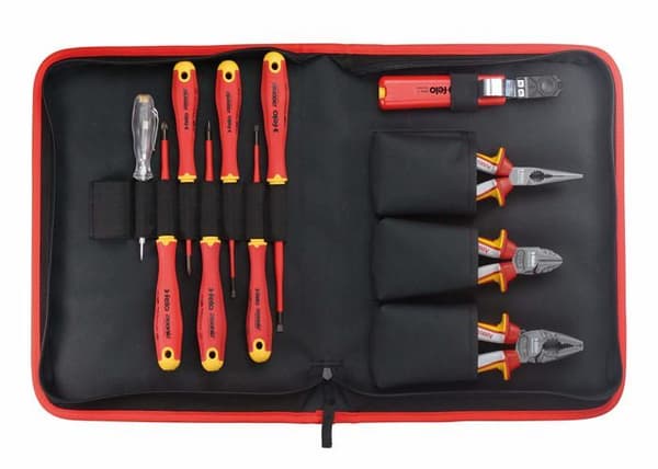 Pincett elektriker Felo - FL41381104 - Verktygslåda Set med 11 elektrikerverktyg i en låda