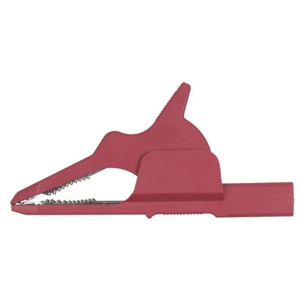 Alligatorklämma - röd