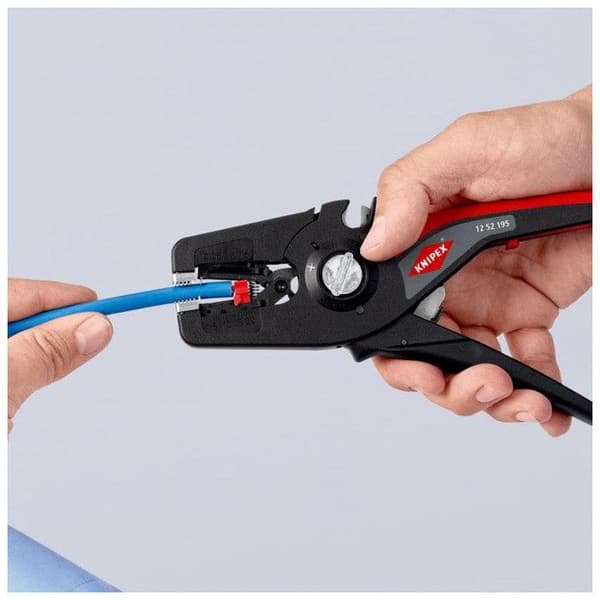 Automatisk trådavdragare - KNIPEX - PreciStrip 16 12 52 - 195 mm - Svart - Handverktyg - Nej