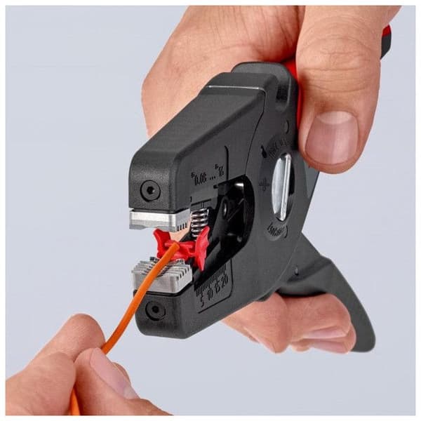 Automatisk trådavdragare - KNIPEX - PreciStrip 16 12 52 - 195 mm - Svart - Handverktyg - Nej