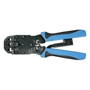 Velleman professionell presstång för RJ11, RJ12, RJ45 och DEC modulära kopplingar
