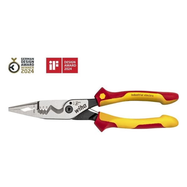 Multifunktionsv pliers - WIHA - 45705 - 209 mm - Oskyddad - Elinstallation