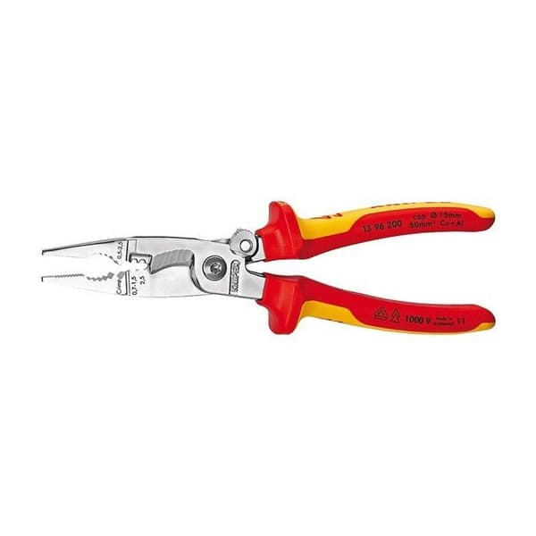 Tång för elinstallationer krom 200mm - KNIPEX - 13 96 200