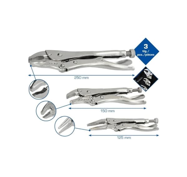 Tangsett, 3-delt, Brilliant Tools