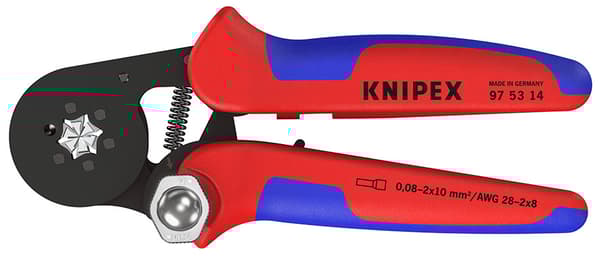 Selvjusterende sidebelastende krympetang til kabelmuffer med flerkomponentspidser, sort 180 mm