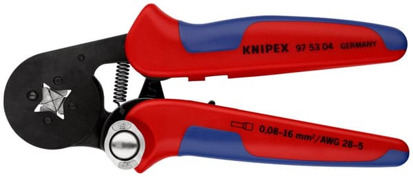 Selvjusterende sidebelastende krympetang til kabelmuffer med flerkomponentspidser, sort 180 mm