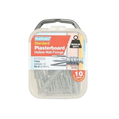 Plasplugs Regular Duty Plasterboard Fixing (Pack of 10)