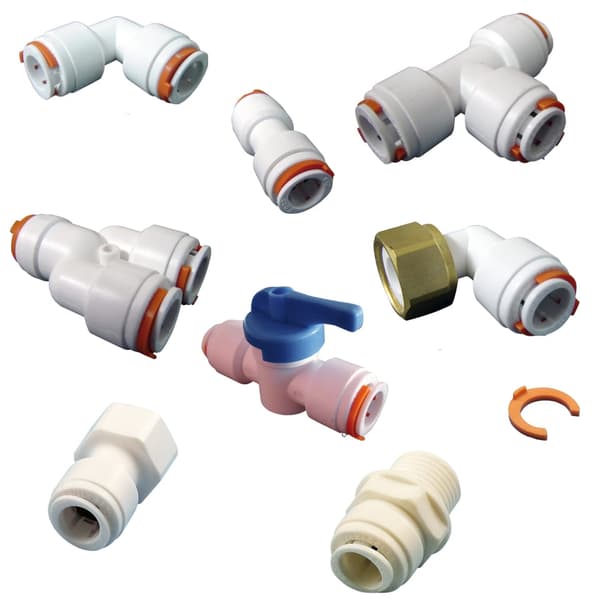 Hurtigkoblinger til halvstive slanger 12 mm "Y" tee 12 mm