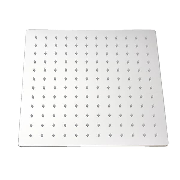 Brusehoved, ultratyndt design, regneffekt, Chrome 12 tommer