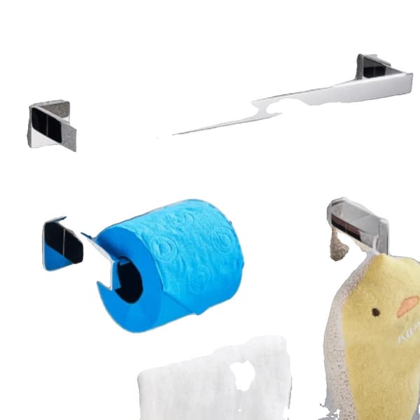 Kylpyhuoneen tarvikesarja, kultainen viimeistely, ruostumaton teräs, Mattamusta setti
