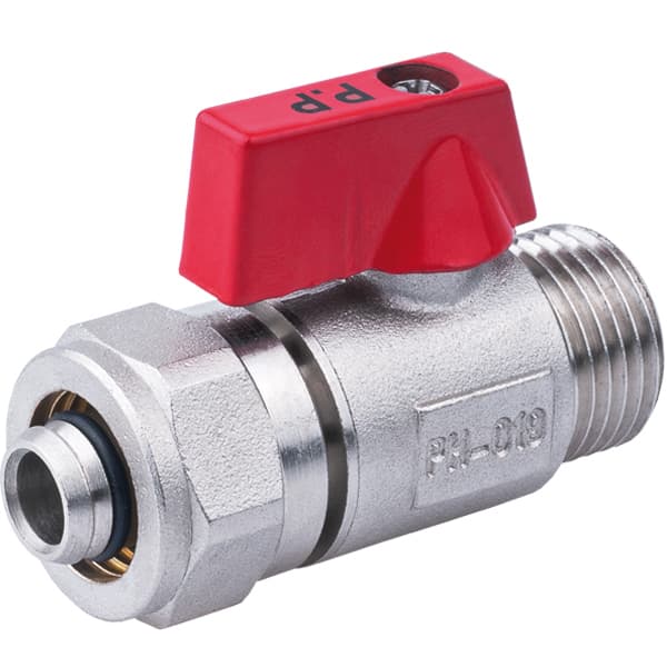 PEX-skruekugleventil 16x1/2” GZ