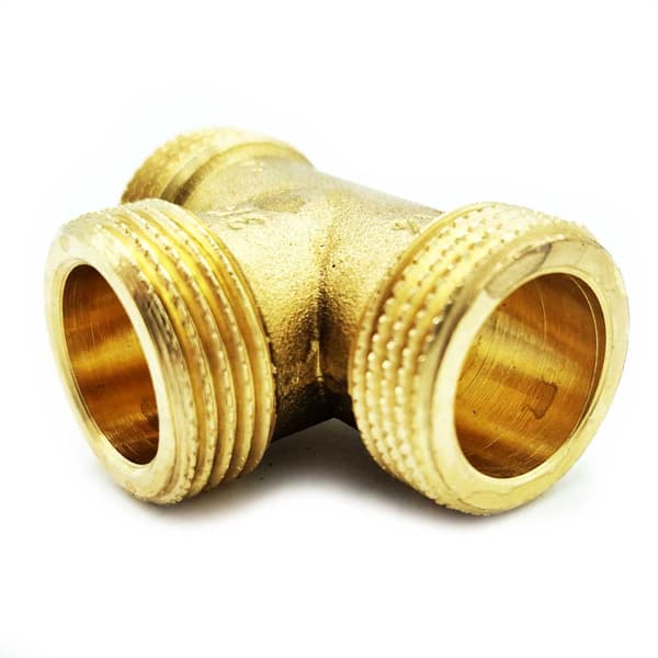 Messing-T-stykke 3/4"" M/M/M