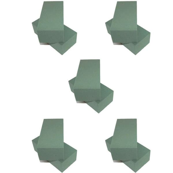 10 SPUGNE PER FIORI SECCHI ARTIFICIAL SPUGNA FIORISTA VERDE MATTONELLE